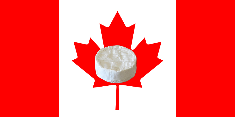 Canadian Flag with Camembert